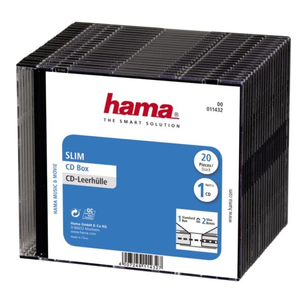 Hama Cd Slim Box 20-P. Red00011432
