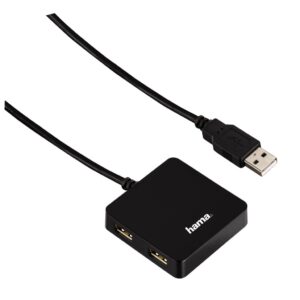 Hama Usb2.0 Hub 1:4 Buspowered Zwart00012131
